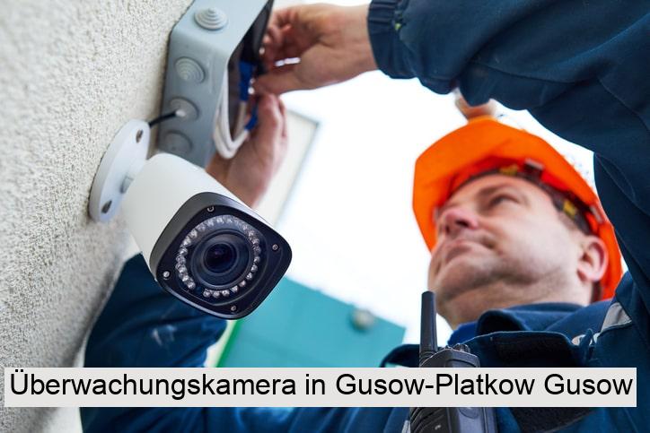 Überwachungskamera in Gusow-Platkow Gusow